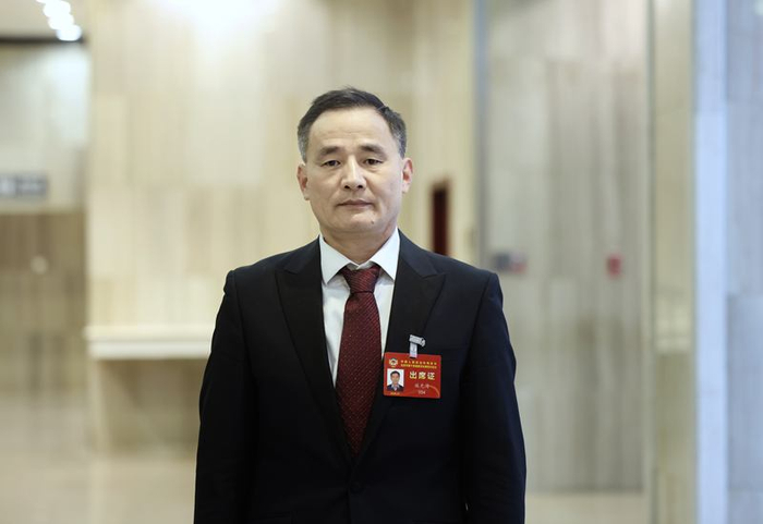 北京市政协委员、中国地质大学（北京）博物馆馆长施光海。新京报记者 王贵彬 摄