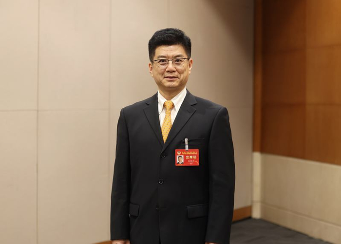北京市政协委员、北京京剧院演员杜镇杰。新京报记者 王贵彬 摄