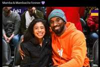 眨眼过去六年了！湖人官方晒科比和Gigi合照：曼巴精神永存