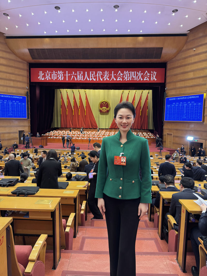 市人大代表、北京好运企业管理有限公司董事长姜海琳。受访者供图