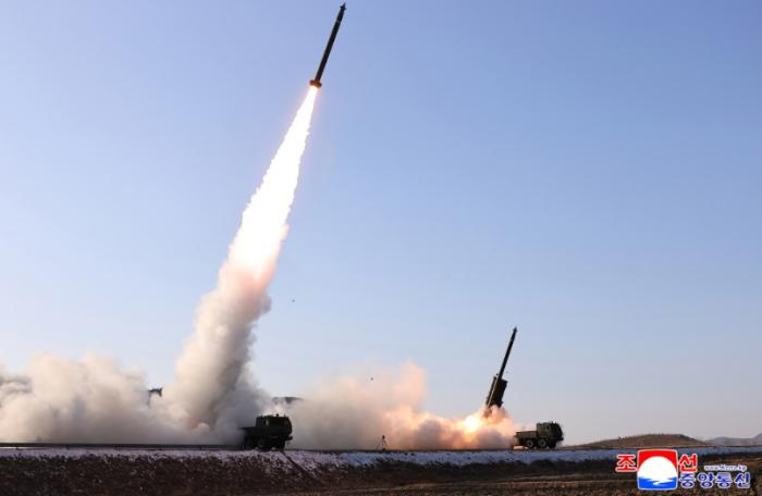 图片来源：朝中社报道截图