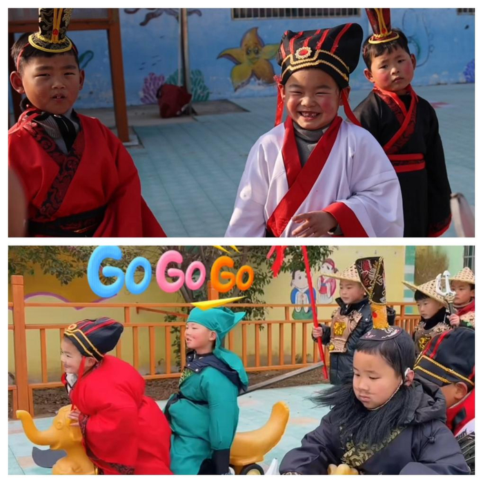 幼儿版三国表演