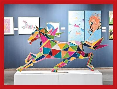 “马年畅想·2026——从北欧森林到闽南渔村”展一角。本文图片均为受访者提供