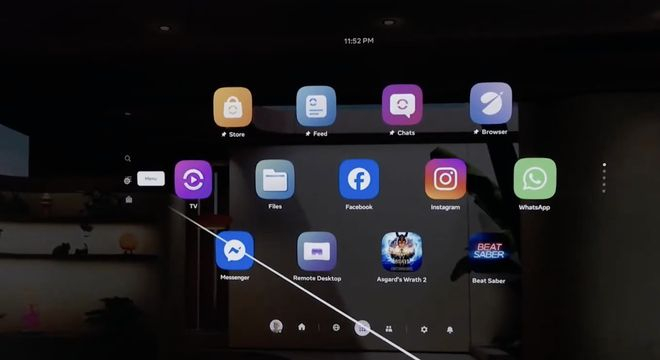 ▲ Meta 在 Connect 2025 开发者主题演讲中展示的新版 UI 界面