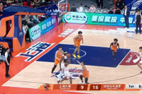 不愧是全明星！贺希宁开场里突外投弹无虚发 连砍10分！