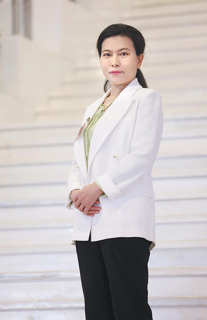 北京市政协委员，北京市广电局党组书记、局长王杰群。新京报记者　李木易　摄