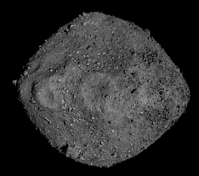 小行星贝努（101955 Bennu） | 图源：NASA/Goddard/University of Arizona