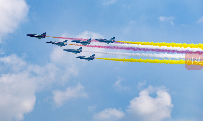 中国空军八一飞行表演队检验飞行训练