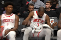 这也有Buff~杜兰特摔水杯后火箭8胜4负 只输给马刺雷霆国王76人