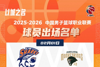 上海VS同曦大名单：上海四外援出战 同曦郭昊文不在大名单