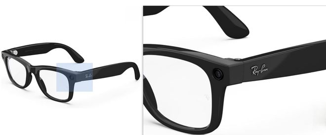 ▲Meta的雷朋智能眼镜Meta Ray-Ban（图源：亚马逊）