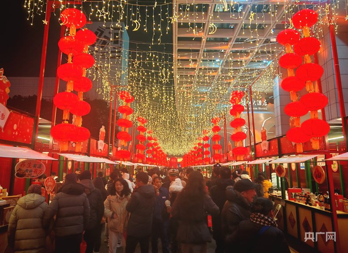 浦东中国年味节现场人潮涌动（央广网记者  冯丽  摄）