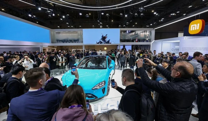 ▲小米汽车展台现场