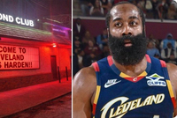 克利夫兰一夜店挂出牌子：欢迎詹姆斯·哈登来到克利夫兰