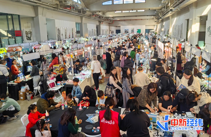 元旦北京手账市集现场 中新经纬 摄