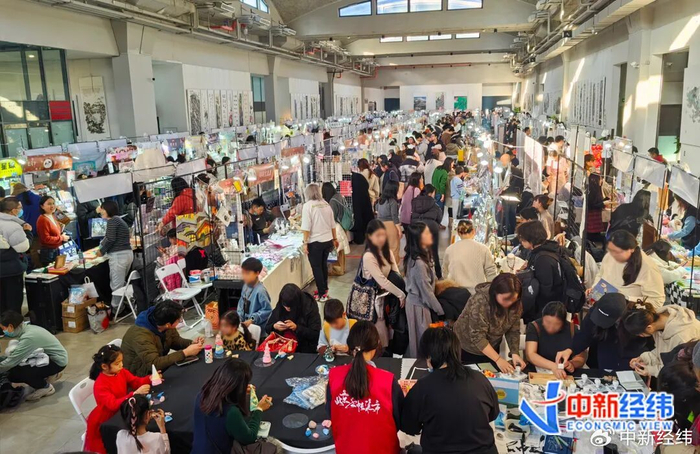 元旦北京手账市集现场 中新经纬摄
