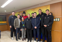 观战CBA俱乐部杯！杨鸣：感谢巴特尔会长邀请 祝内蒙篮球越来越好