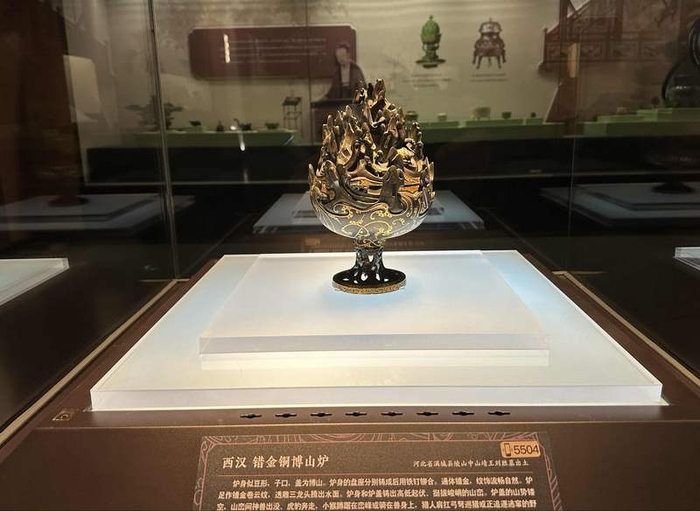 博山炉短暂“出差”天津博物馆。 新京报记者 孙海光 摄