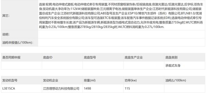 ▲理想L9 Livis动力系统信息