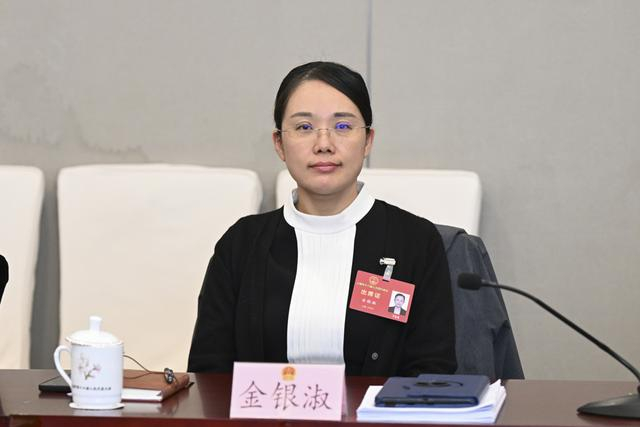 金英淑代表。本报记者 张驰 摄