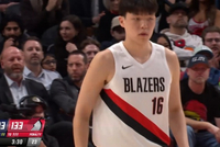 终于来了！杨瀚森末节还剩不到四分钟替补登场