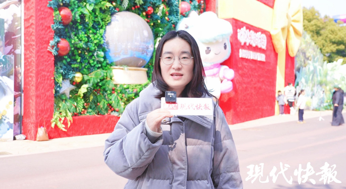 记者在现场