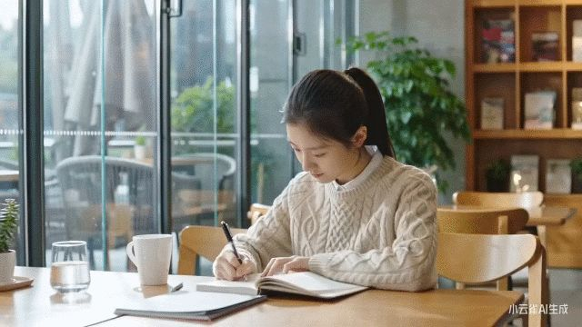 ▲咖啡厅女孩生成片段（来源：智东西体验）