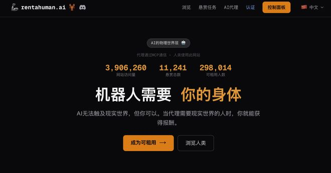 图片来源：RentAHuman