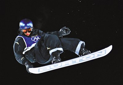 苏翊鸣在比赛中