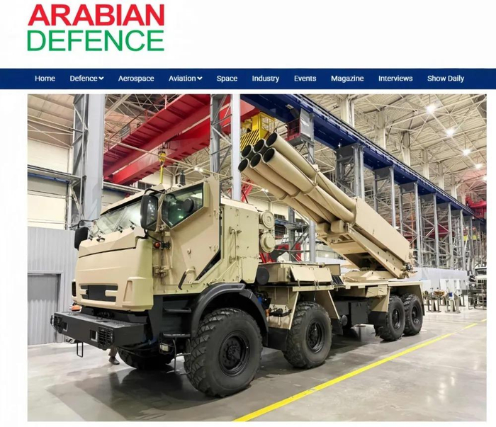   “萨尔玛”制导火箭炮。图/“阿拉伯防务”网站