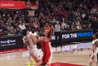 美女记者：杨瀚森肉搏亚当斯让人印象深刻 赛前很多人不敢想象