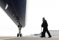 前往客场！开拓者众将登机照 不一样的飞机下方俯拍视角