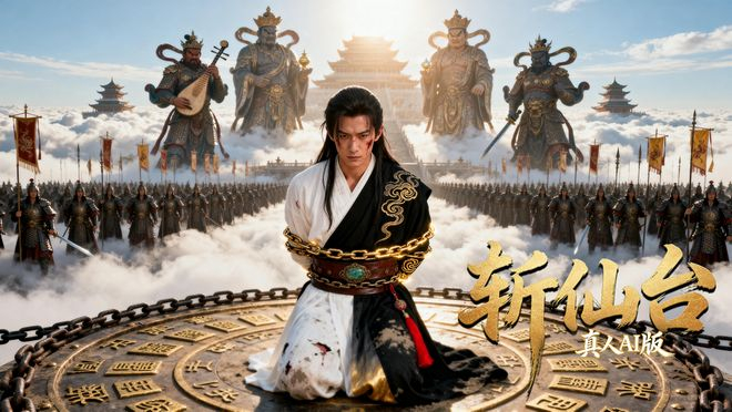 短剧《斩仙台真人 AI 版》海报。（受访者供图）
