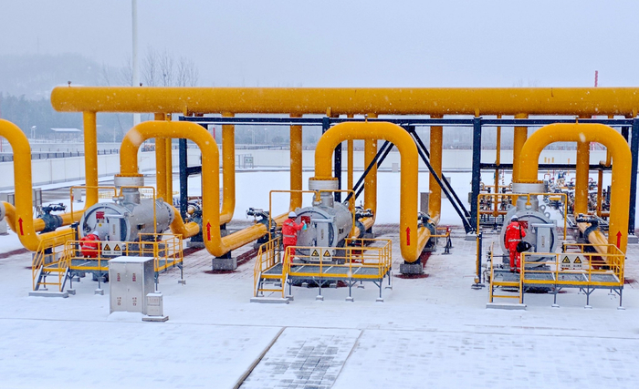 国家管网集团南阳作业区西陕分输压气站。