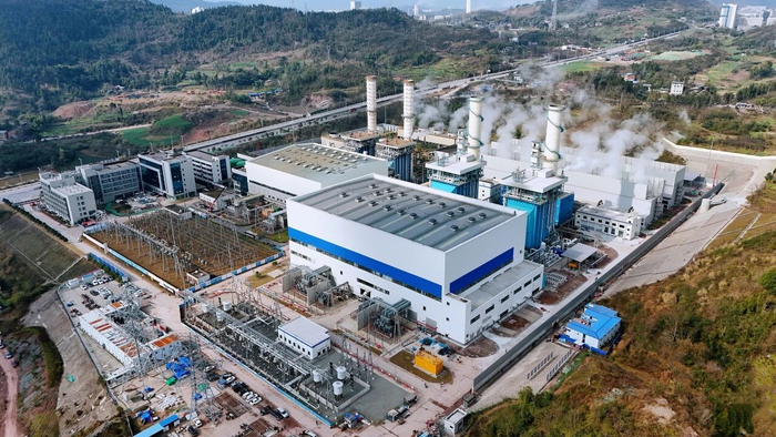 达州燃气电站二期工程全景。