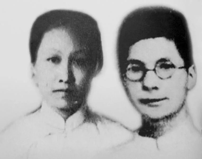 　　赵一曼和丈夫陈达邦（合成照）