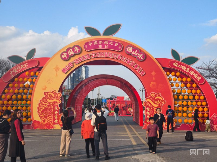 陈村迎春花市（央广网记者  郑少纯  摄）