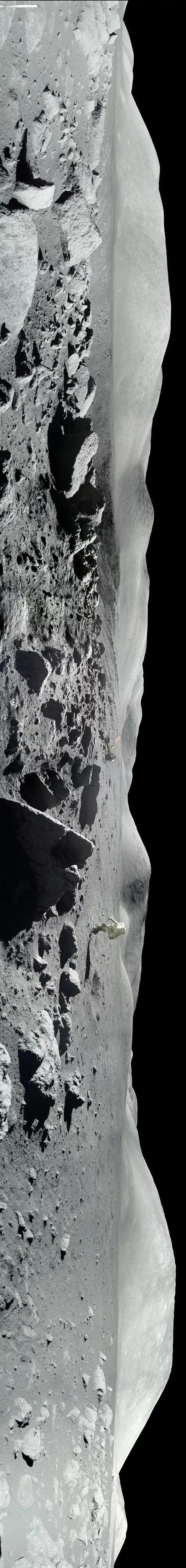 阿波罗17号带回的月球表面影像资料 图据NASA官网