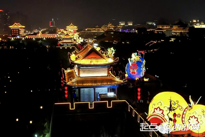 西安城墙新春灯会