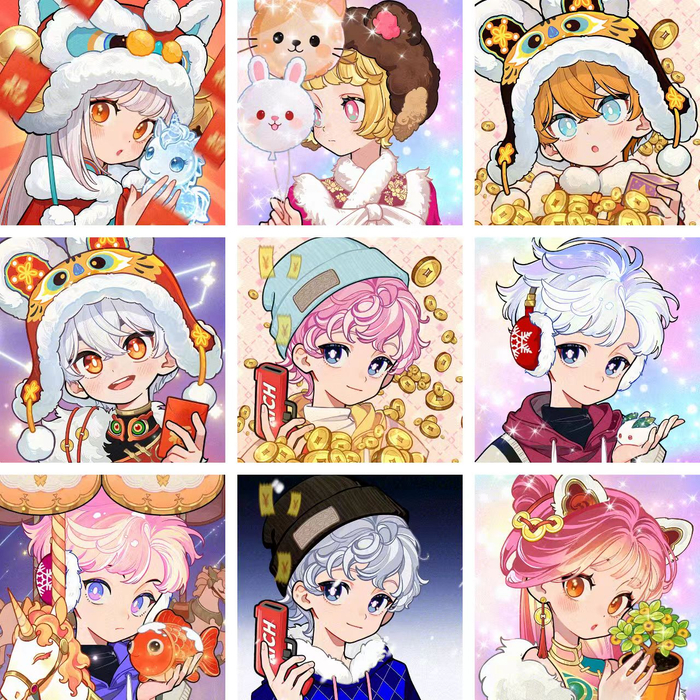 图为Soul App推出的“Horse发生”系列头像