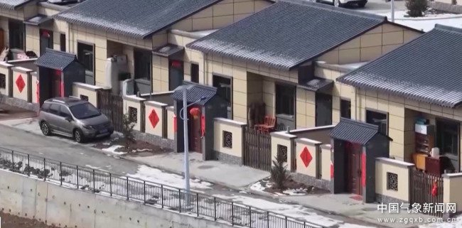 上庄村受灾安置点新房子。陈喜明摄影