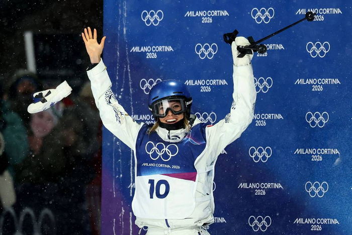 谷爱凌在比赛中