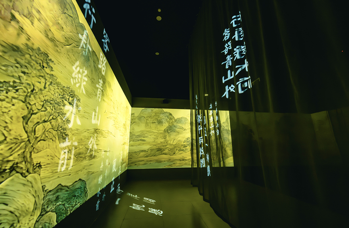 光影与诗画构建的唐代文化长廊。曲江飞行剧院供图