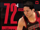 一口气+4！河村勇辉2K26能力值升至72 超越了杨瀚森的70