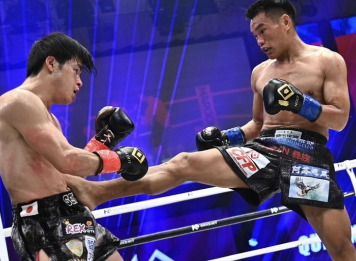 ▲曲木溪福在比赛中