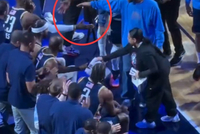 破案了！全明星赛上詹姆斯跟库里还是有击掌的