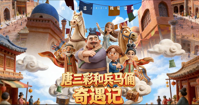 AIGC动画短片《唐三彩和兵马俑奇遇记》