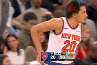 去证明自己！索汉在首节末披挂上阵 迎来尼克斯生涯首秀