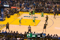 给波津负重训练来了？波津拿球绿军就双人包夹 无视追梦