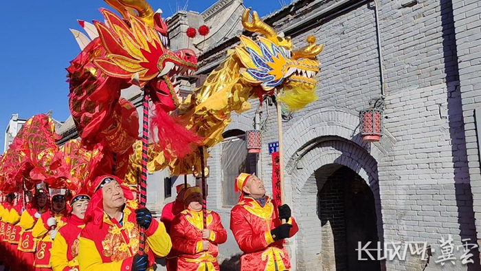 堡子里的年俗演出。张家口市桥西区委宣传部 供图